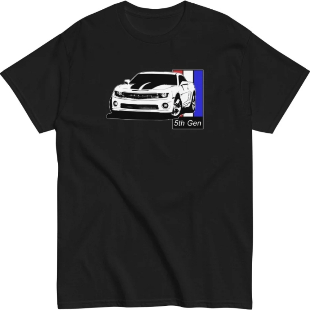 5th Gen Camaro Men's Black T-shirt - Size 4XL